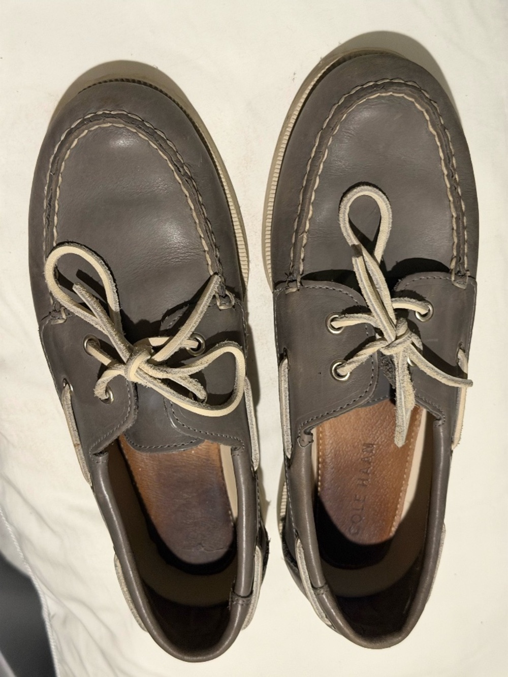 Cole Haan Grey Boat Shoes